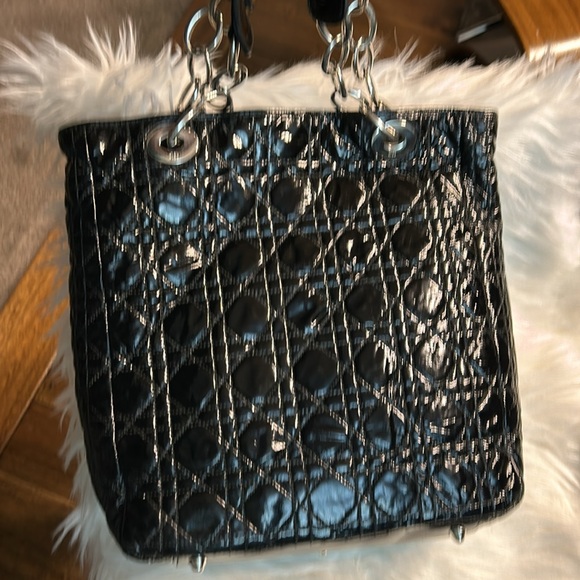 Dior Shoulder Bag Soft Shopping Tote Cannage Lambskin Leather , Silver hardware - Picture 13 of 13